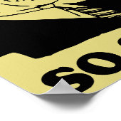 Fermer Pas Drôle Affiche Inscription (Coin)