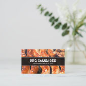 Fermer Photo de saucisses sur BBQ - Carte de visit (Debout devant)