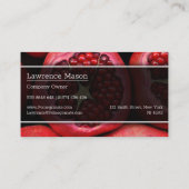 Fermer Photo d'une grenade - Carte de visite (Dos)