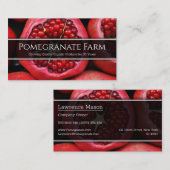 Fermer Photo d'une grenade - Carte de visite (Devant / Derrière)