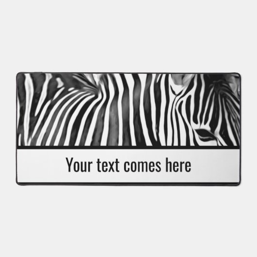 Fermer Zebra en noir et blanc (Recto)