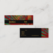 Fermes rouges tropicales cartes de visite (Devant / Derrière)