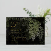 Fermes sombres et Moody Mariage moderne Invitation (Debout devant)