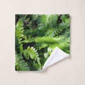 Fermes vertes du printemps (Gant de toilette)