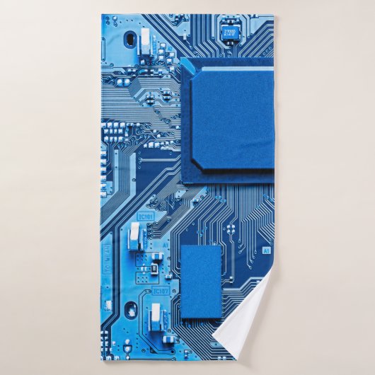 Fermeture de la carte de circuits électroniques. c (Serviette de bain)