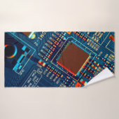 Fermeture de la carte de circuits électroniques. é (Serviette de bain)