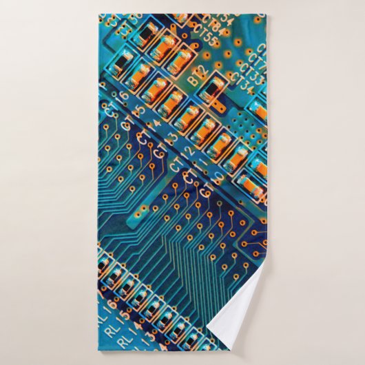 Fermeture de la carte de circuits électroniques. o (Serviette de bain)
