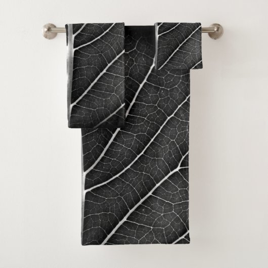 Fermeture de la feuille brillante noire et blanche (En situation)