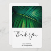 Fermeture de la jambe verte Palm Frond Merci photo (Devant / Derrière)