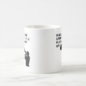 Fermez-la Bande d'Idiots Mug Drôle (Centre)