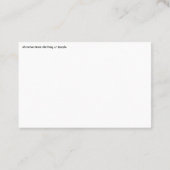 Fermez le carte de visite (Dos)