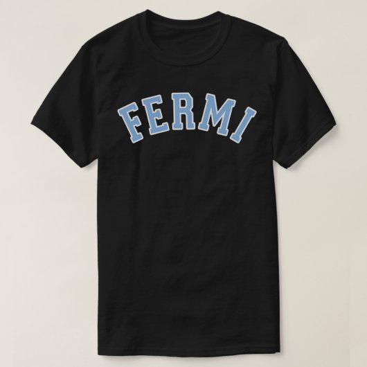 FerMI Bleu courbe TShirt (Design devant)