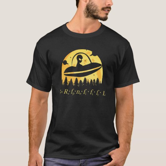 Fermi Paradox Drake Equation Physics Nerd Aliens U T-shirt (Voorkant)