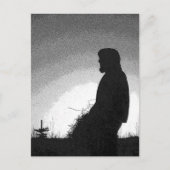 Fermier à Sunset Carte postale (Devant)