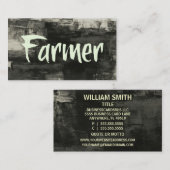 Fermier Carte de visite rustique (Devant / Derrière)