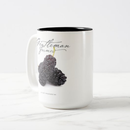 Fermier de 15 oz. Mug de café (mûrier) (Devant gauche)