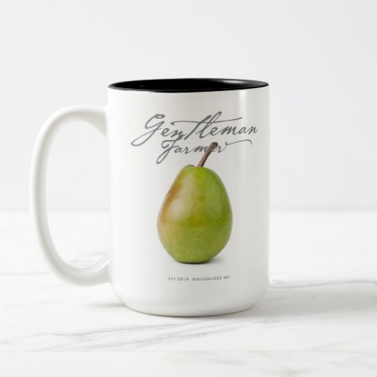 Fermier de 15 oz. Mug de café (poire) (Gauche)