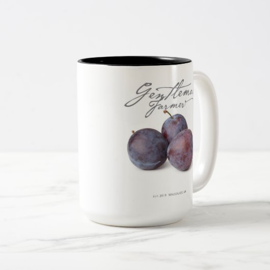 Fermier de 15 oz. Mug de café (prune) (Devant droit)