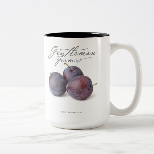 Fermier de 15 oz. Mug de café (prune) (Droit)