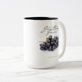 Fermier de 15 oz. Mug de café (raisins) (Devant droit)