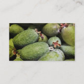 Fermier de Feijoa / confiture carte de visite (Dos)