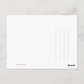 Fern Bagagelabel Briefkaart (Achterkant)