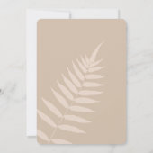 Fern & Beach | We doen een uitnodiging tot weddens (Achterkant)