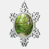 Fern Canyon I in Redwood National Park Tin Sneeuwvlok Ornament (Rechts)
