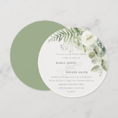 Fern Eucalyptus Greenergy Foliage Couples Shower Kaart (Voorkant / Achterkant)