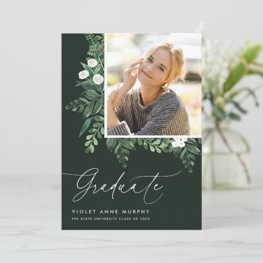 Fern | Faire-part d'obtention d'une licence photo (Debout devant)