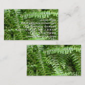 Fern Fronds I Green Natuur Visitekaartje (Voorkant / Achterkant)