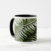 Fern Fronds II Donkere groene Natuur Mok (Voorkant links)