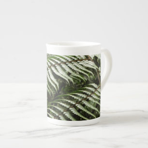 Fern Fronds II Donkere groene Natuur Porselein Kop