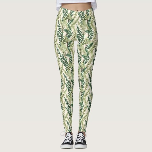 Fern Fronds Leggings (Voorkant)