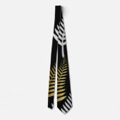 fern gold silver art Stropdas (Achterkant)