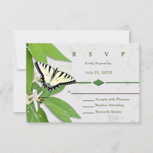 Fern Greens Tiger petit papillon léger RSVP (Devant)