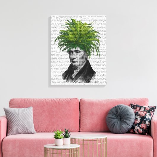Fern Head Plant Canvas Afdruk (Insitu (Woonkamer))