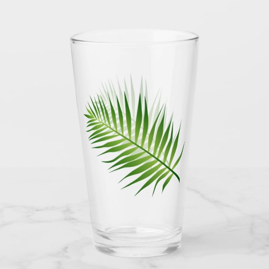 Fern Leaf Botanical Design Botanique Verre (Devant)