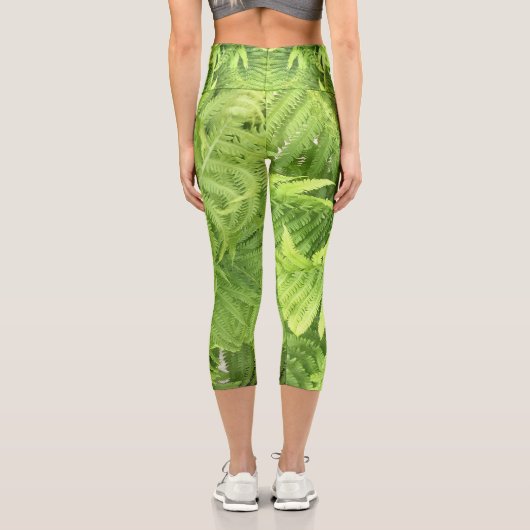 Fern Leaf haut taille Leggings : jardin fitness ho (Verso)