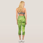 Fern Leaf haut taille Leggings : jardin fitness ho (Verso)