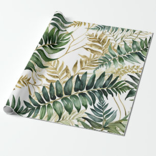 Fern leaf luxe Gold lijn Cadeaupapier