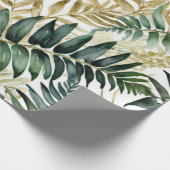 Fern leaf luxe Gold lijn Cadeaupapier (Hoek)
