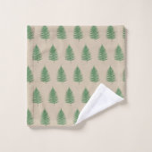 Fern Leaves on Light Beige (Gant de toilette)
