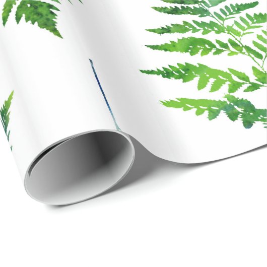 Fern Leaves Pattern Cadeaupapier (Rol Hoek)