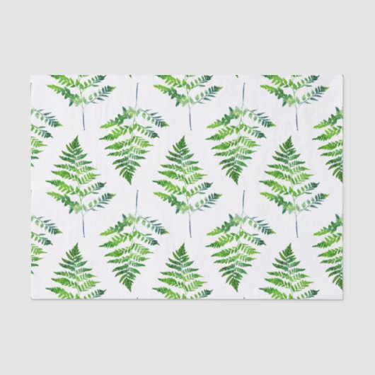 Fern Leaves Pattern Tissuepapier (Voorkant)