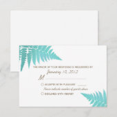 Fern Mariage en bois bleu RSVP (Devant / Derrière)