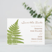 Fern Mariage Woodland Enregistrer la carte de date (Debout devant)