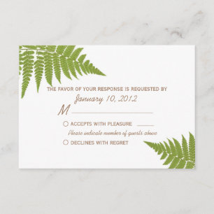 Fern Mariage Woodland RSVP