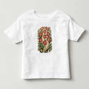 Fern met rode en gele bloemen kinder shirts