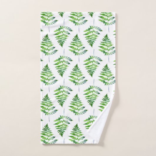 Fern Motif Feuille (Serviette à main)